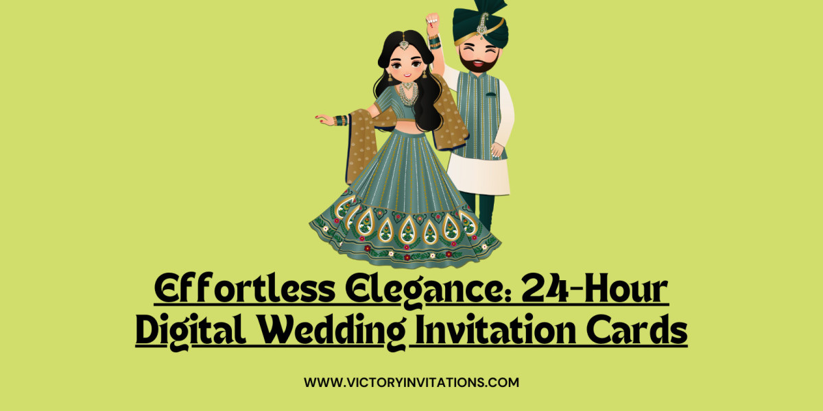 Effortless Elegance: 24-Hour Digital Wedding Invitation Cards