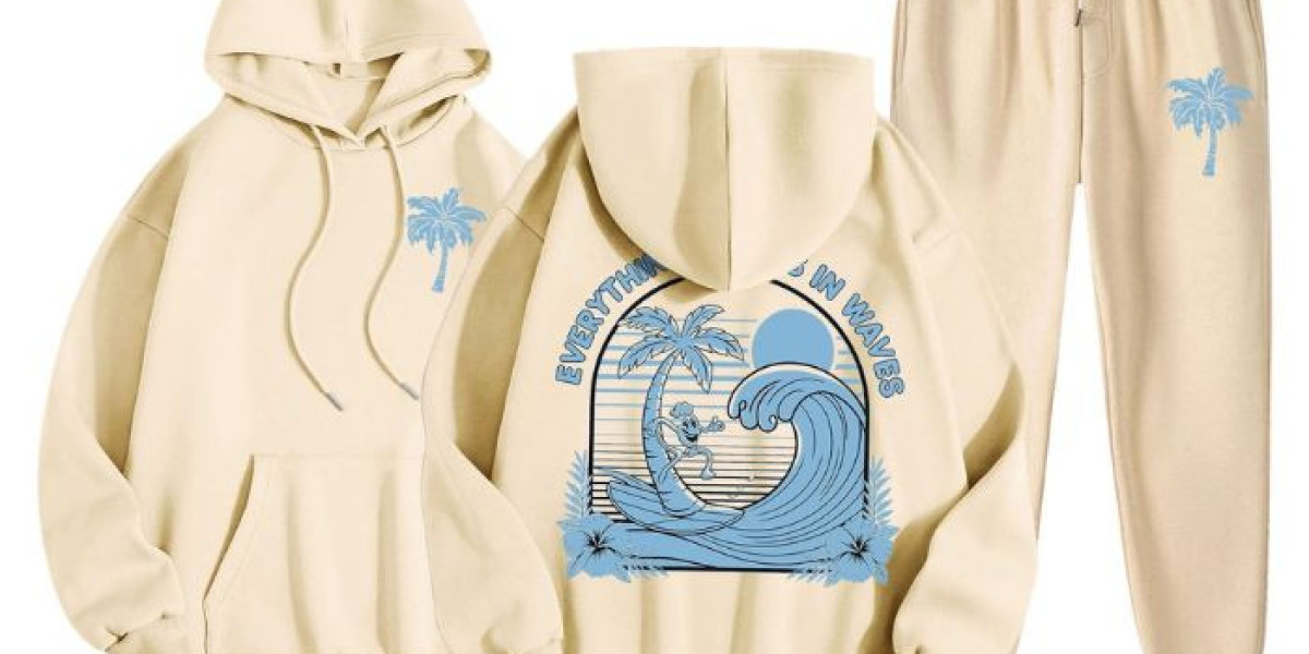 Pink Palm Puff Sweatpants Daily Chill